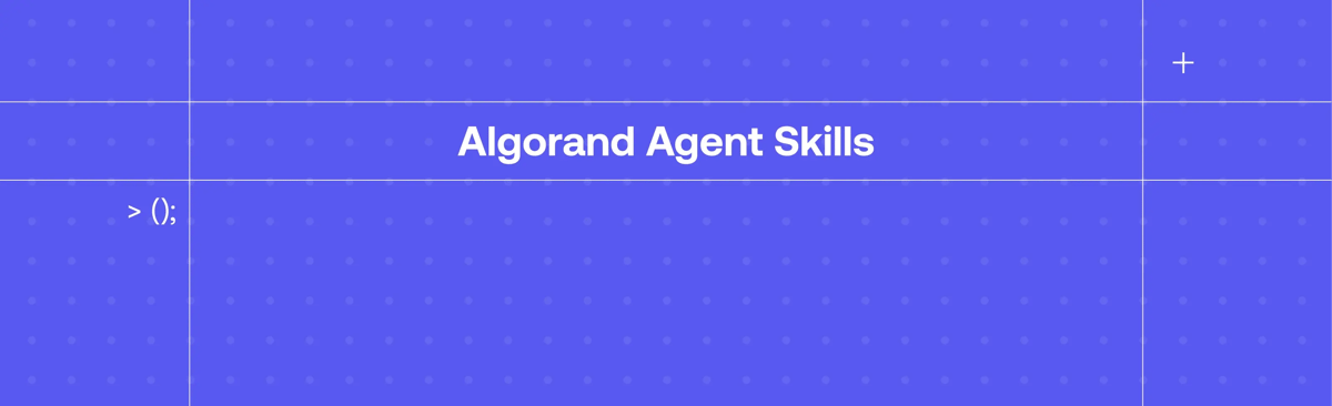 Algorand Agent Skills-blog-banner