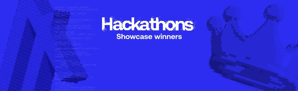 Algorand-Hackathon-showcase winners-blog cover