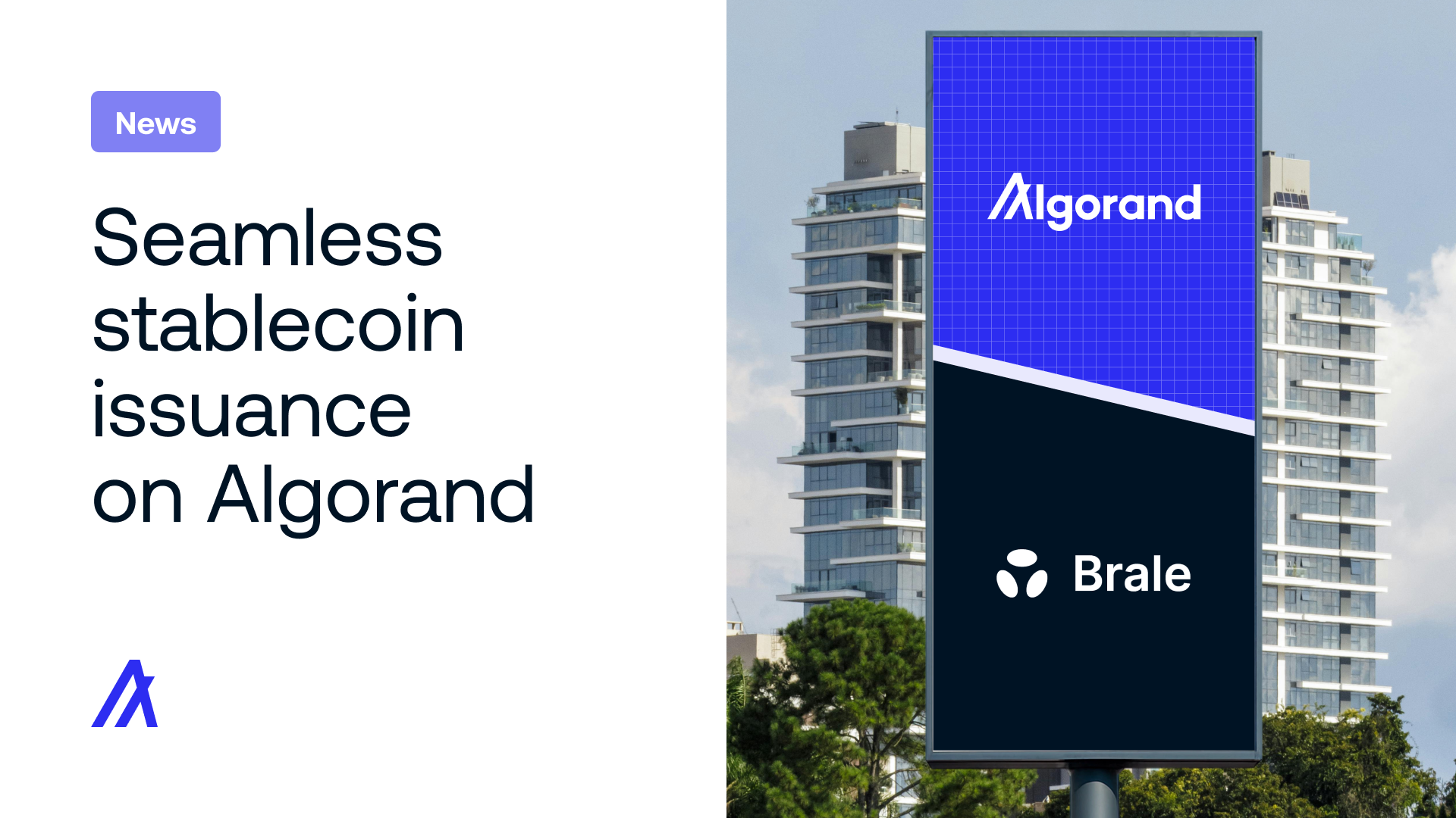 Brale expands custom stablecoin issuance platform to the Algorand blockchain